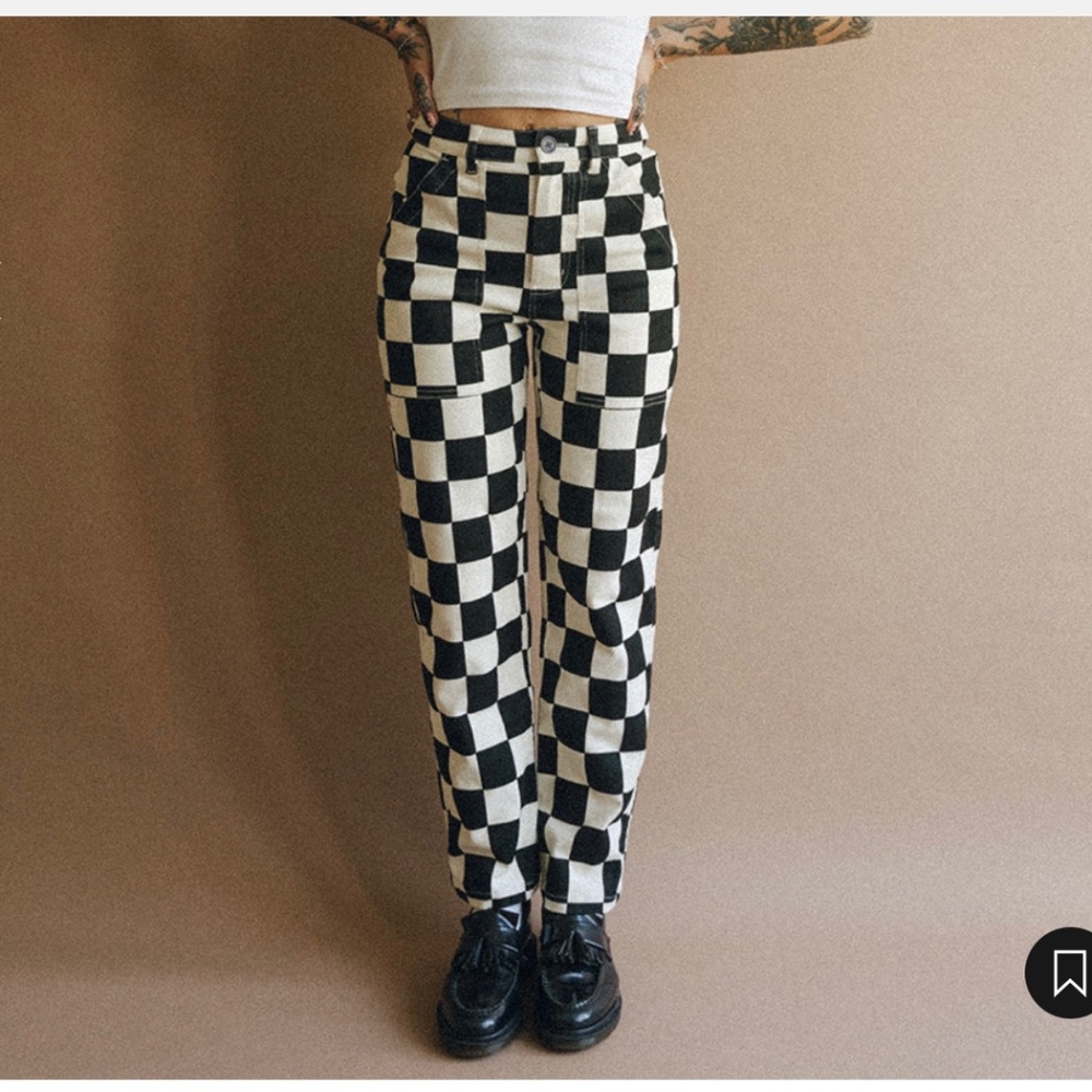 P&Co 304 Service Fatigue Pants - Black Checkered